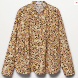 MNG Mango Cotton Floral Top size 6